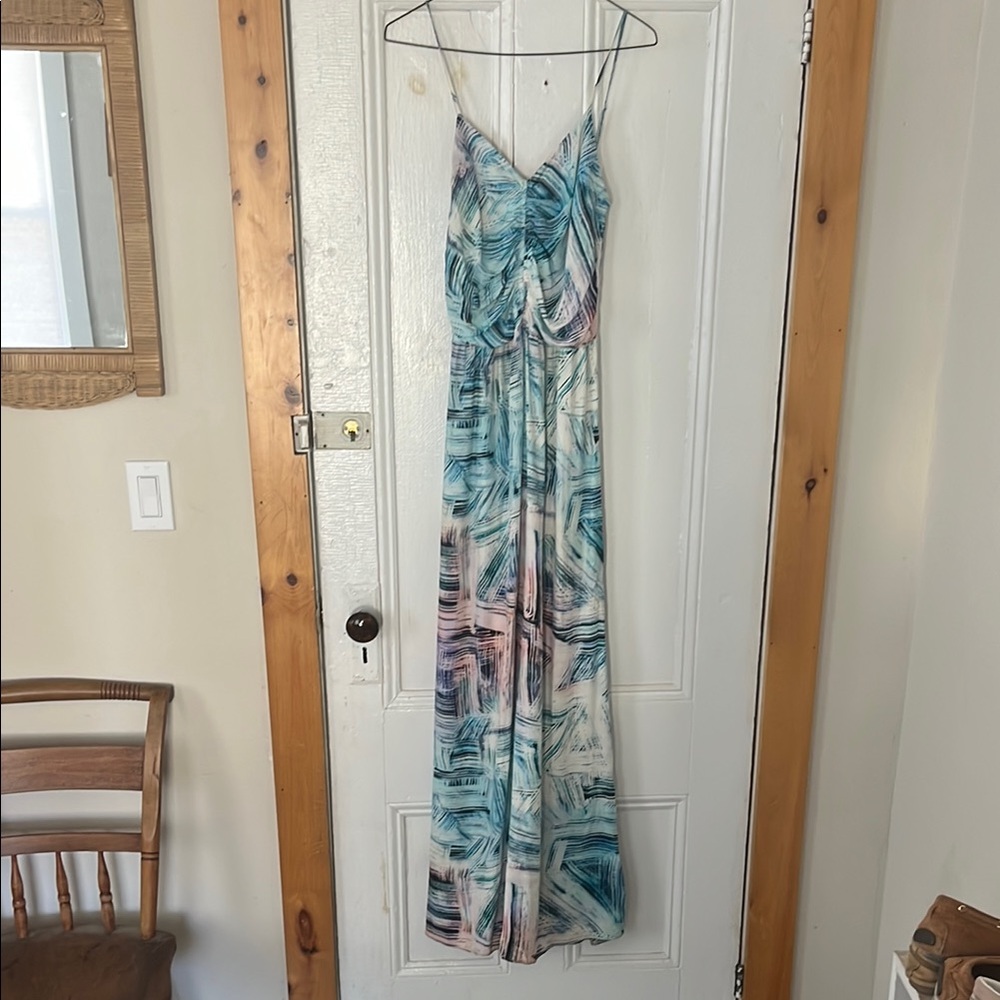 Parker Silk Abstract Maxi Dress